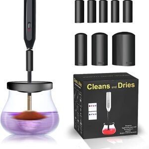 Electric Makeup Brush Cleaner Dryer machine - Black